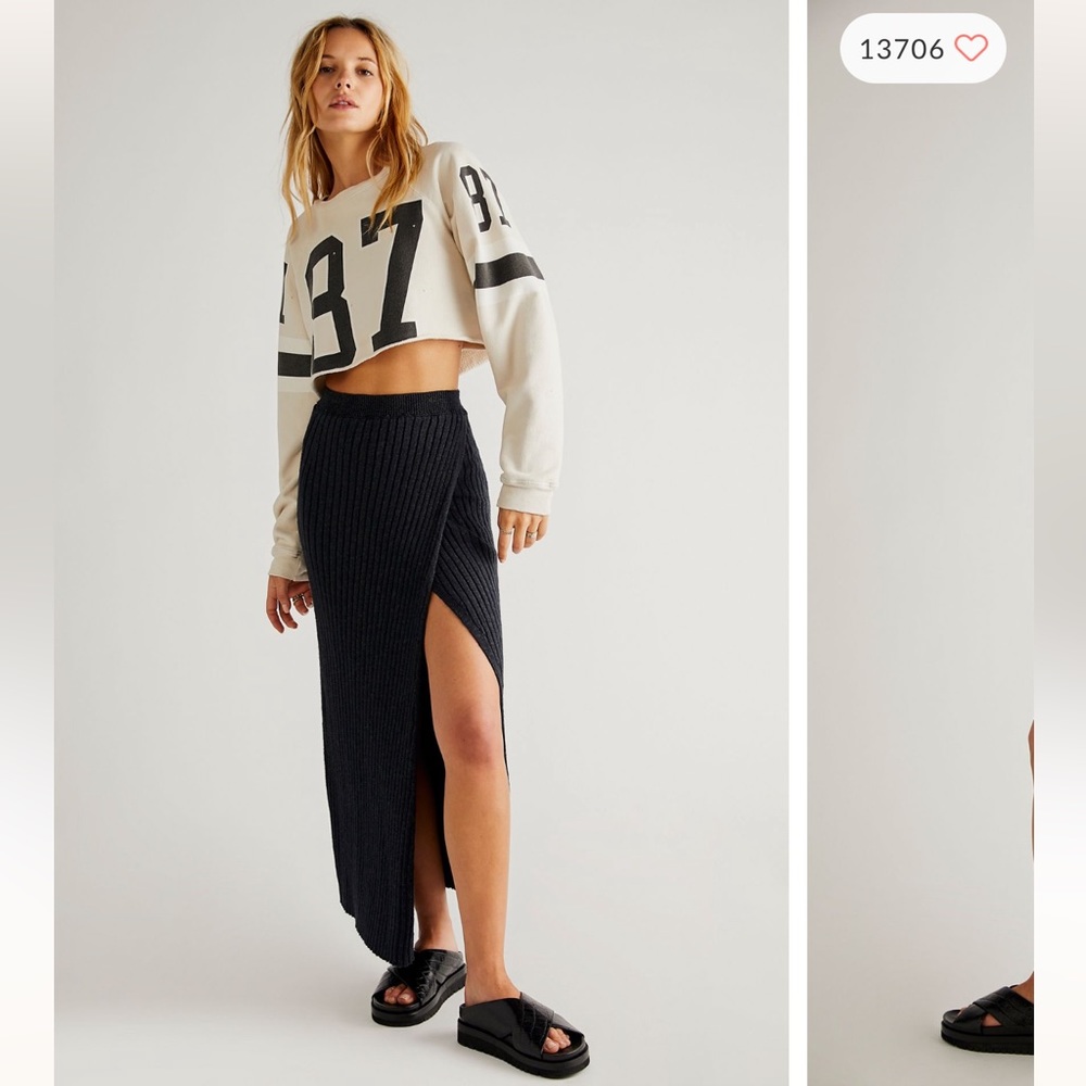 Free People Better Days Midi Skirt